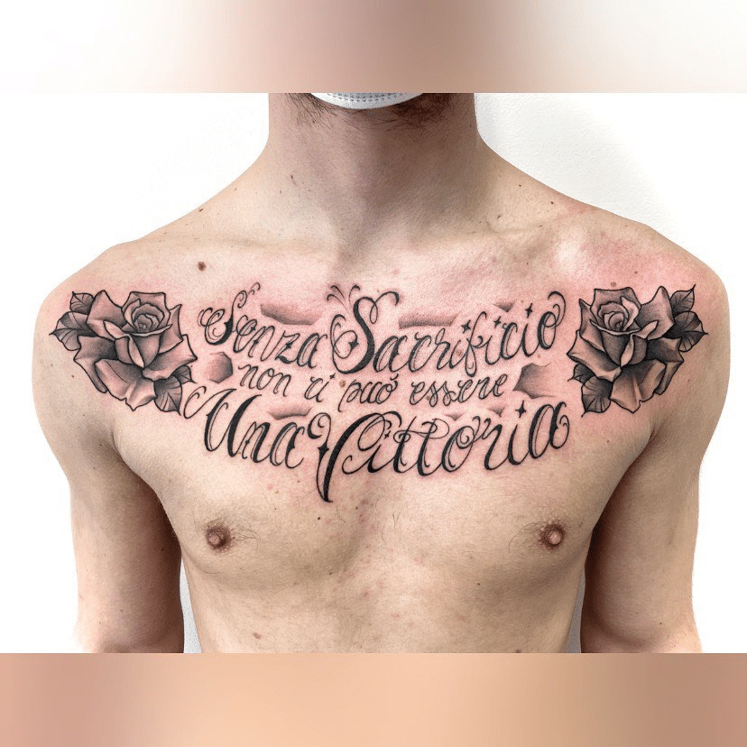 Across the Chest tattoo