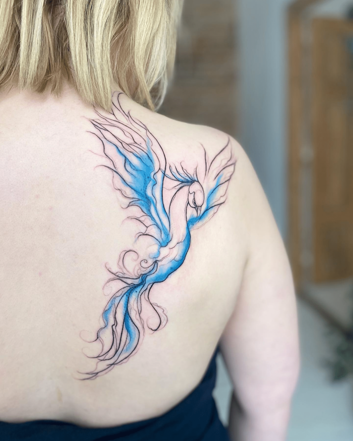 Blue Phoenix Tattoo