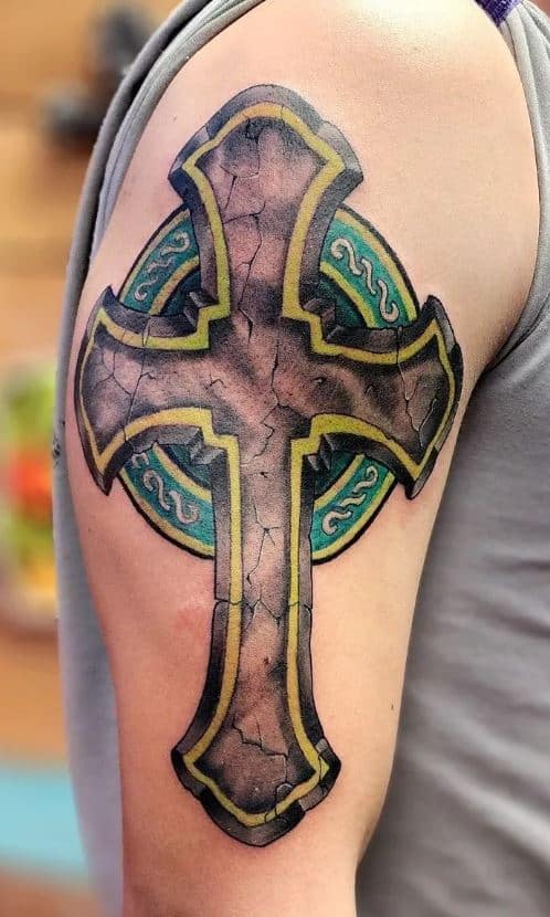 Celtic Cross Tattoo on Arm