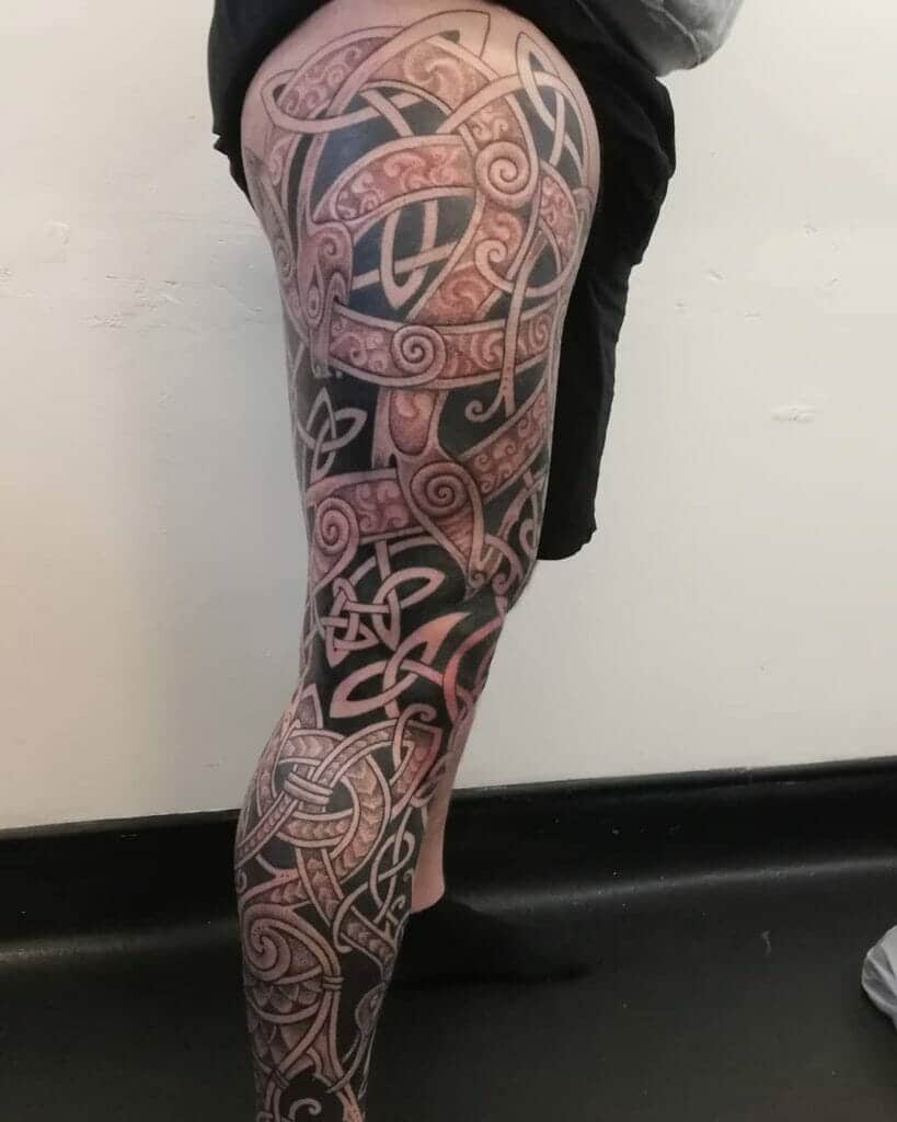 Celtic Leg Tattoos