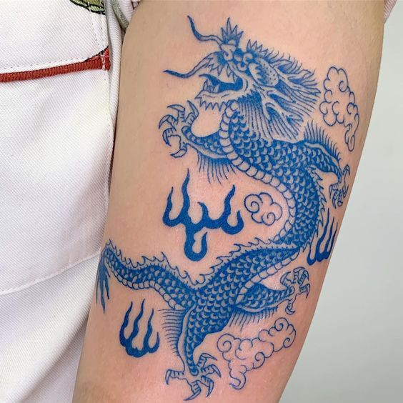 Dotwork dragon Tattoos