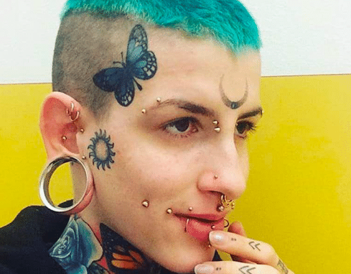 Forehead Face Tattoo