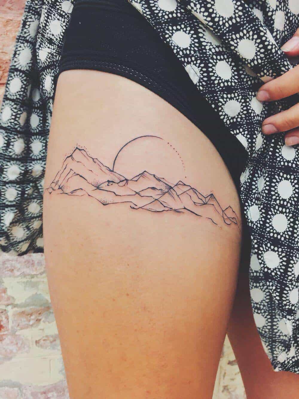 Horizontal Landscape tattoo