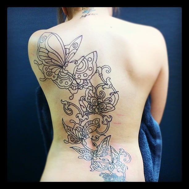 Irezumi butterfly tattoo style