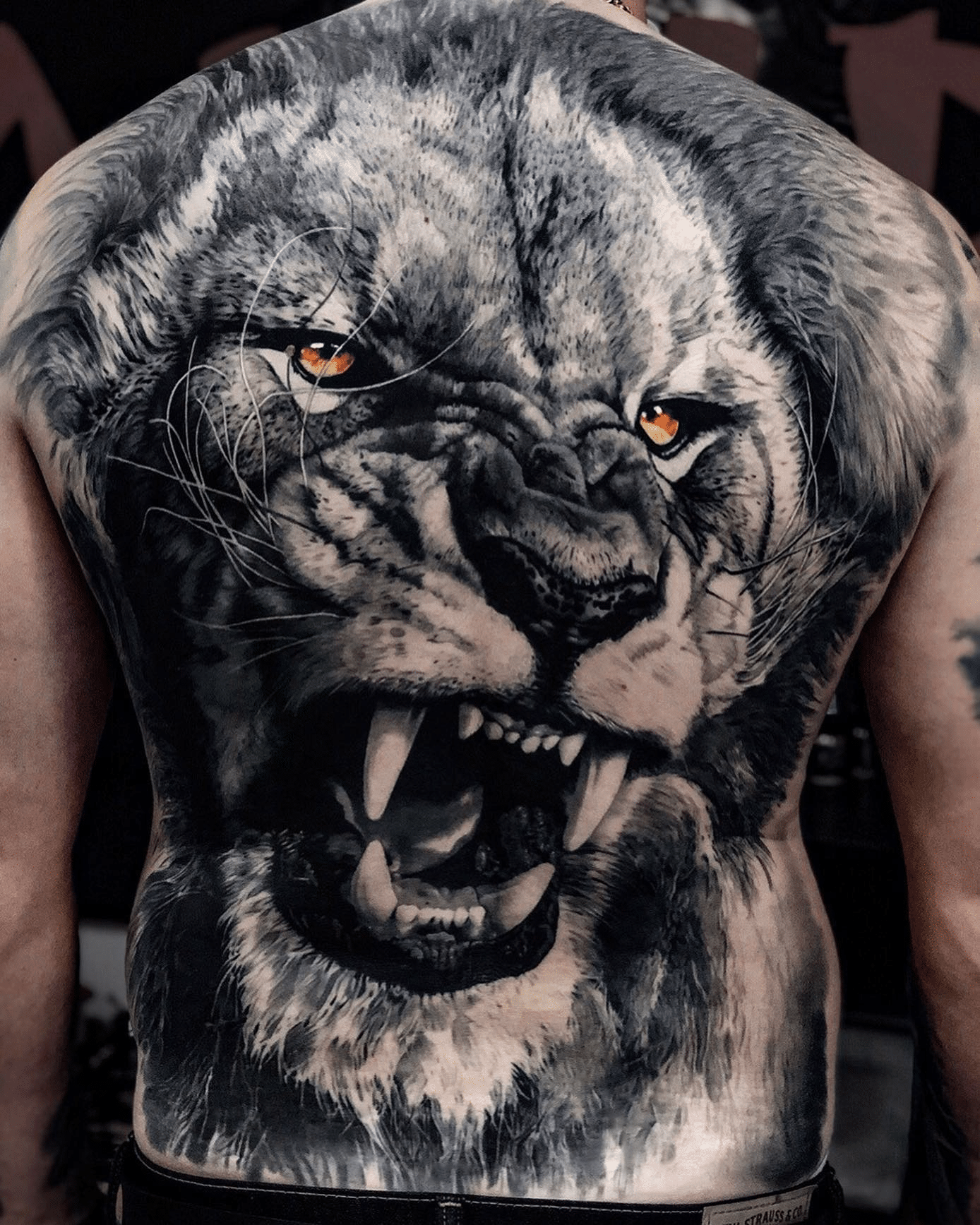 Lion Tattoos on the Back