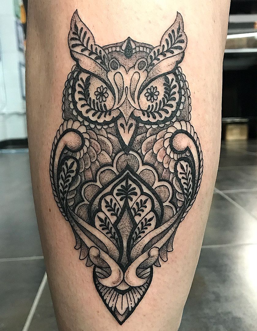 Mandala Owl tattoo ideas