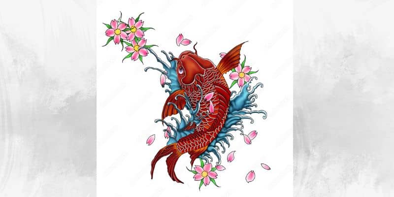 Koi Fish Tattoo - Tattoo Design