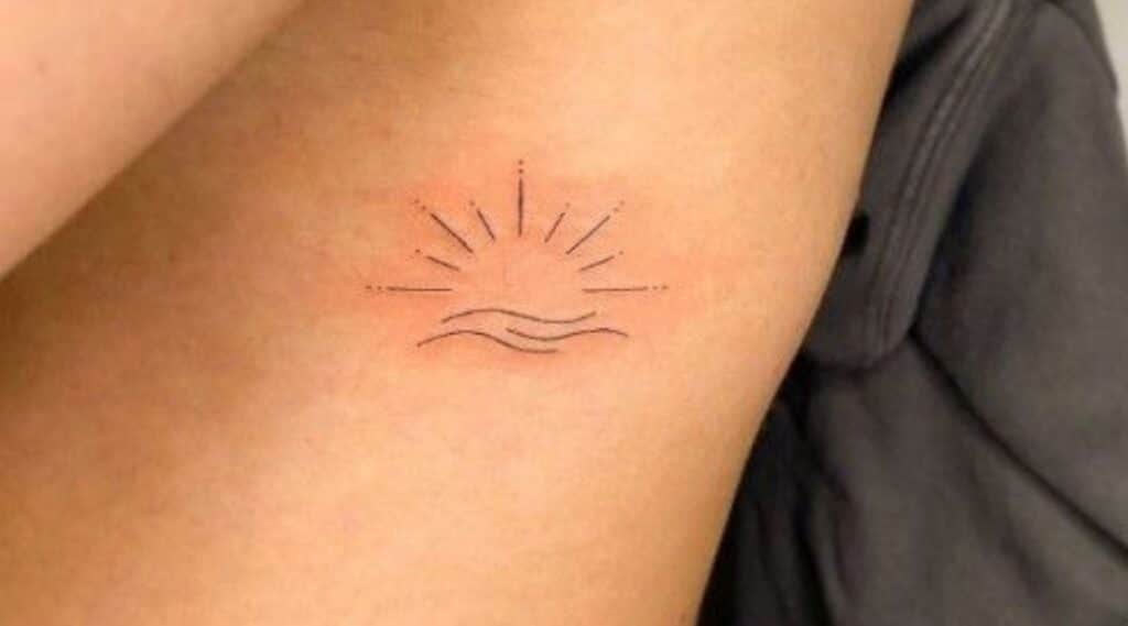 Minimalist Sunset Tattoo featured image