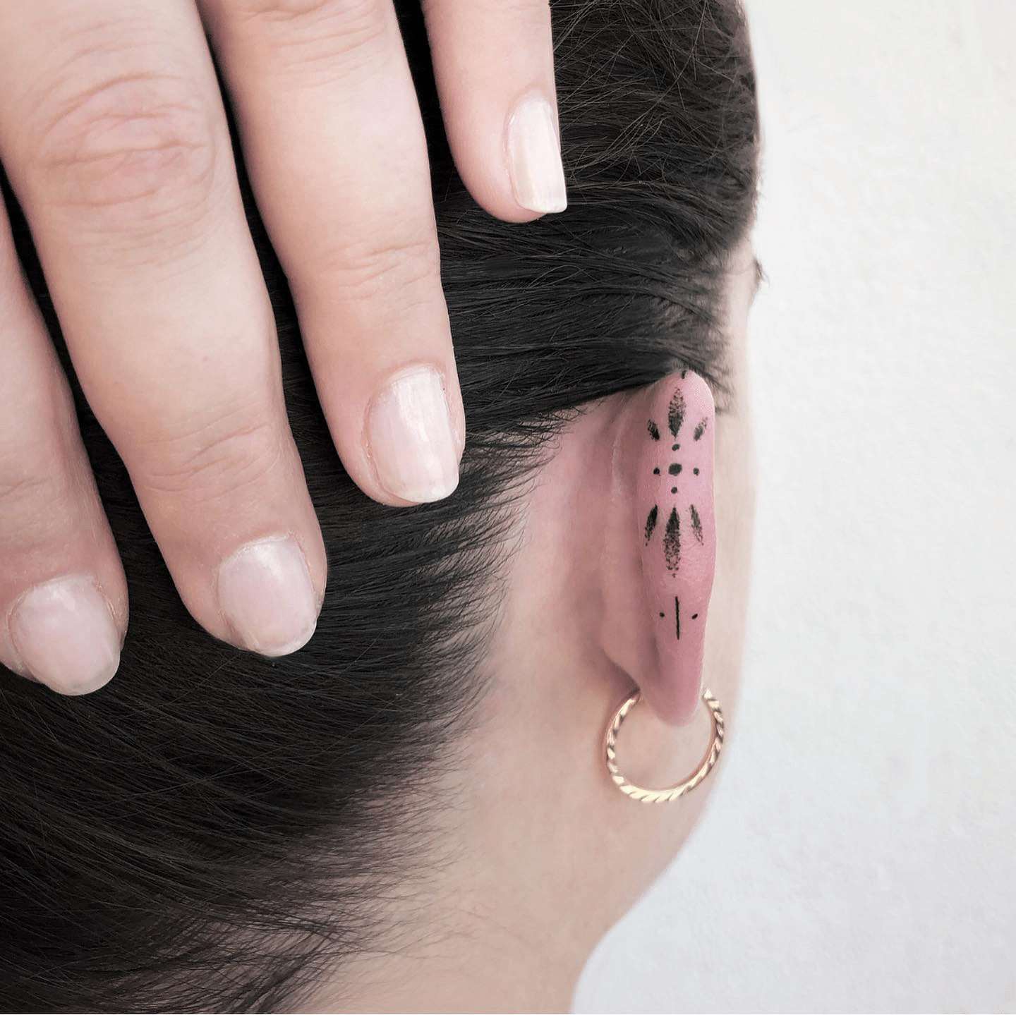 Outer Curve of the Ear tattoo
