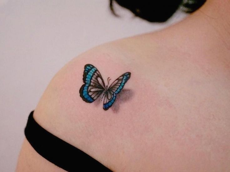 Realistic Butterfly Tattoo Design