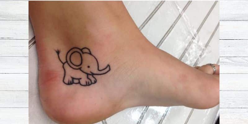 Simple Elephant Tattoo
