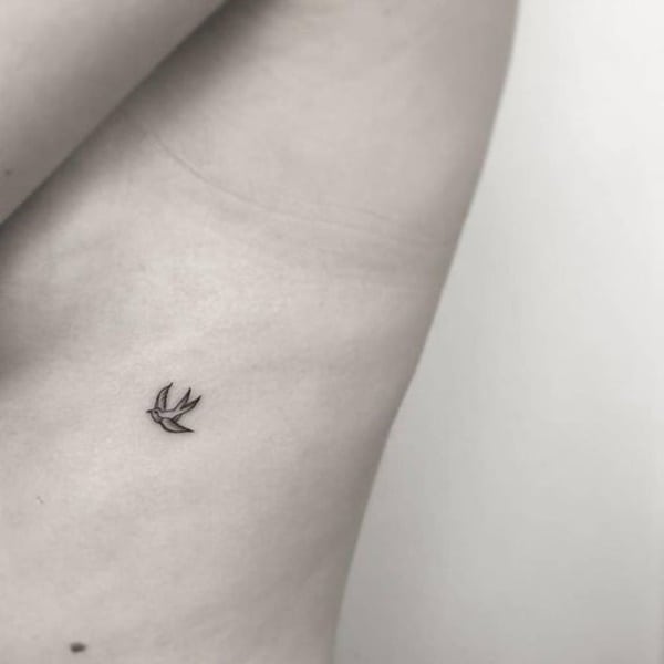 Simple Swallow Tattoo