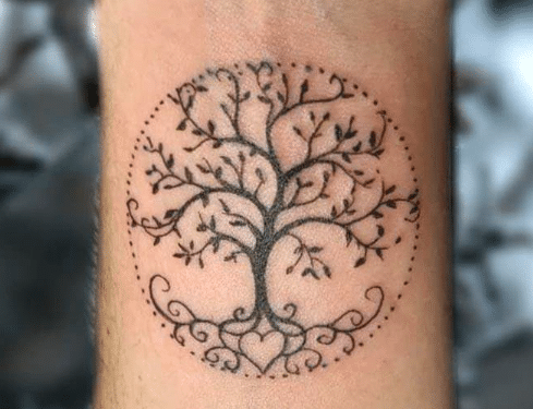 Simple Tree of Life Tattoo