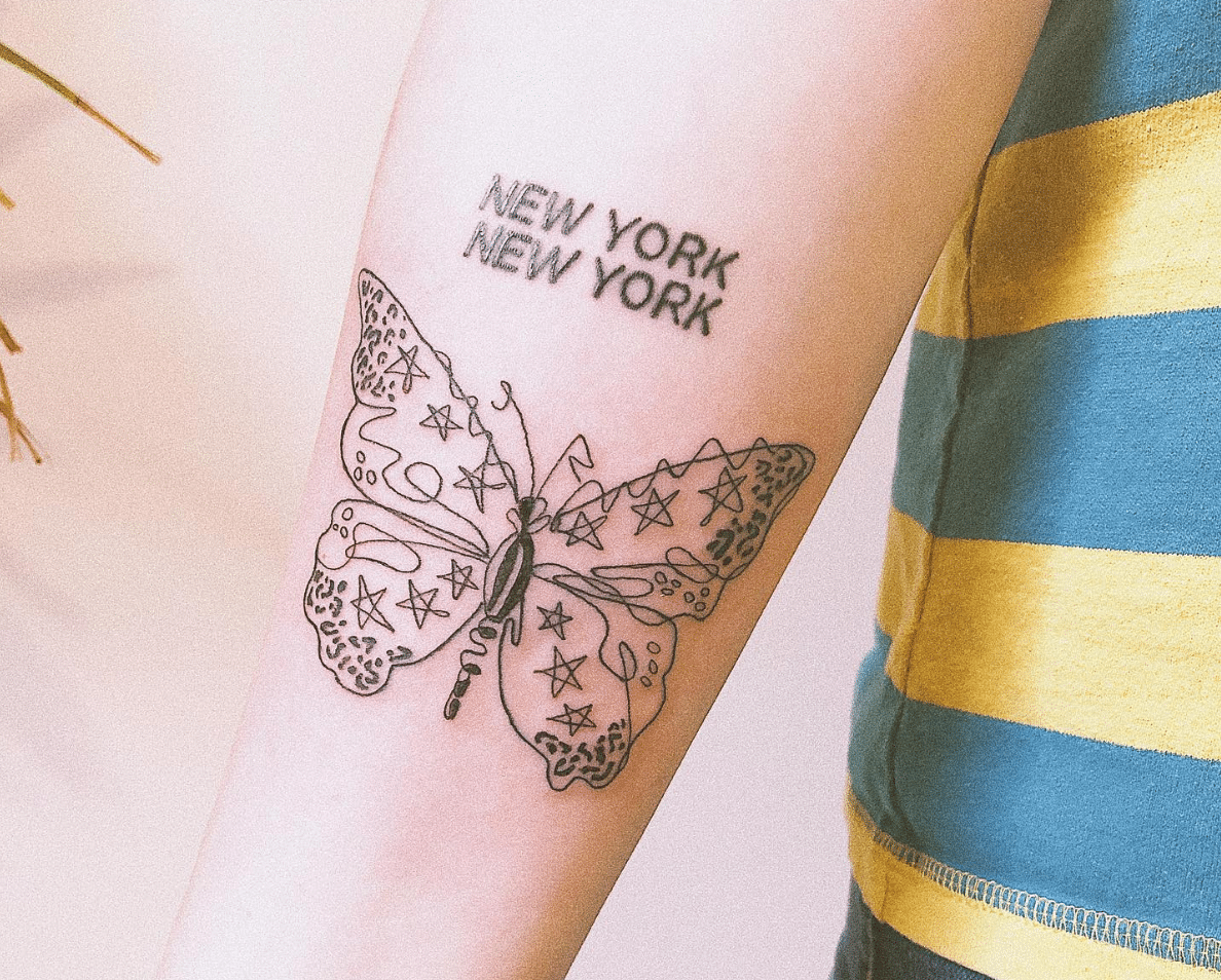 Sketch butterfly tattoo ideas