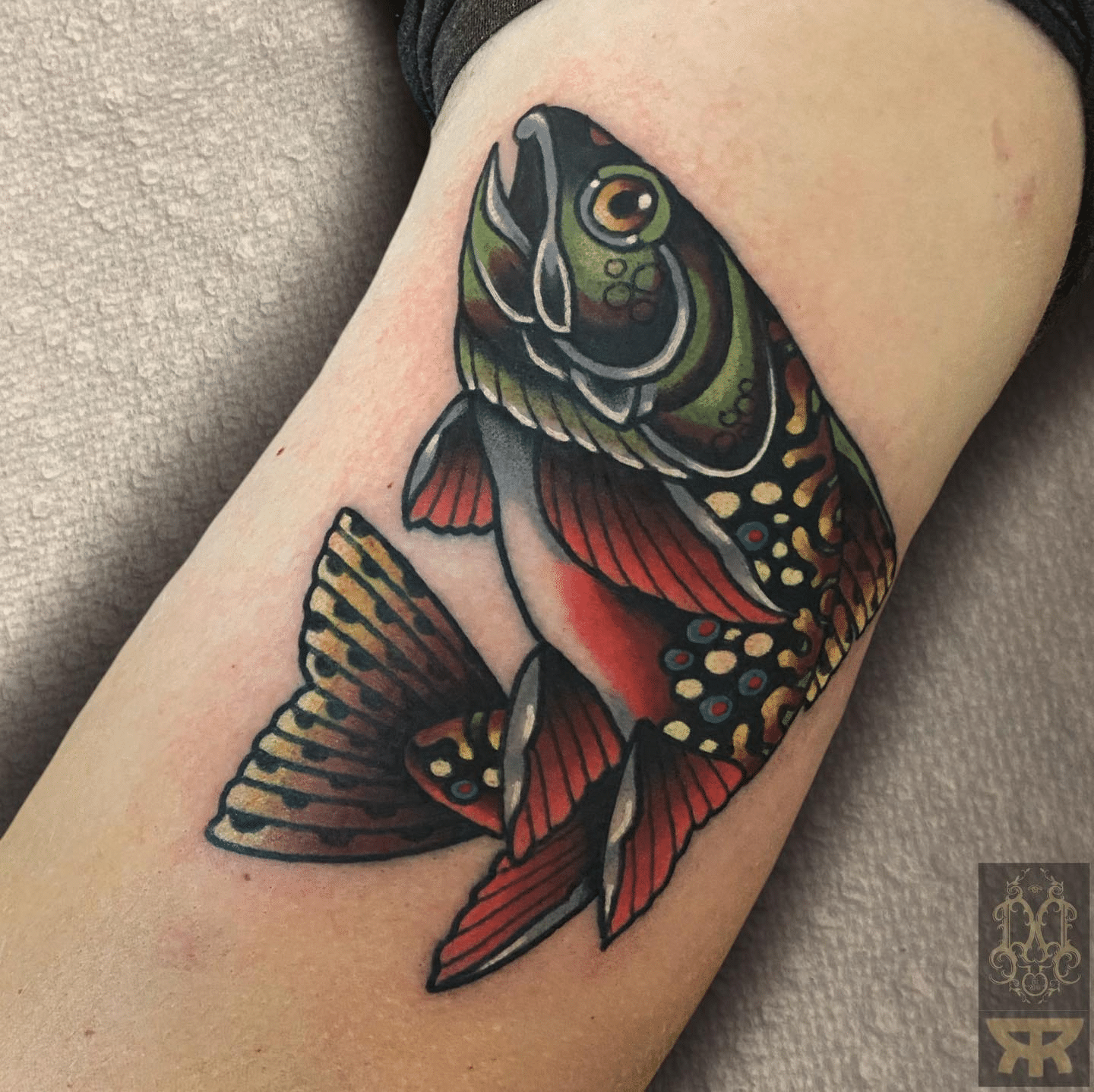 Trout Fish Tattoo
