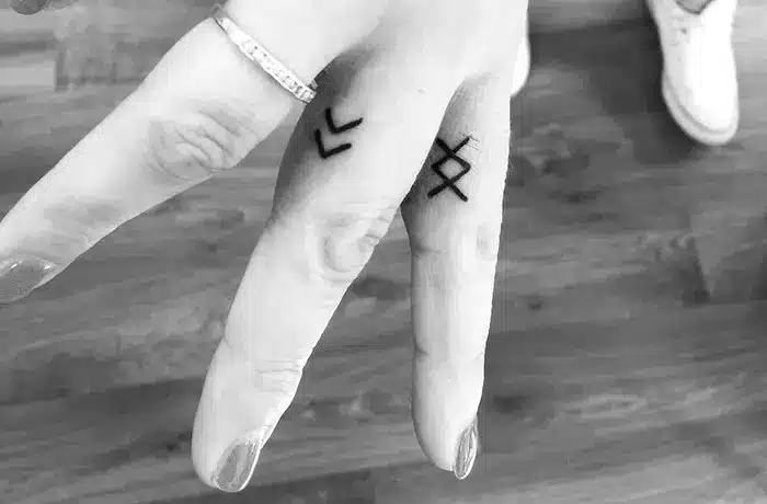 Viking Finger Tattoo