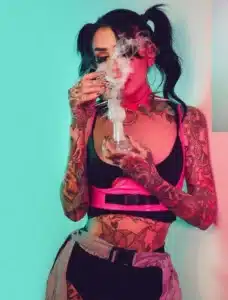 Angela Mazzanti tattoo model