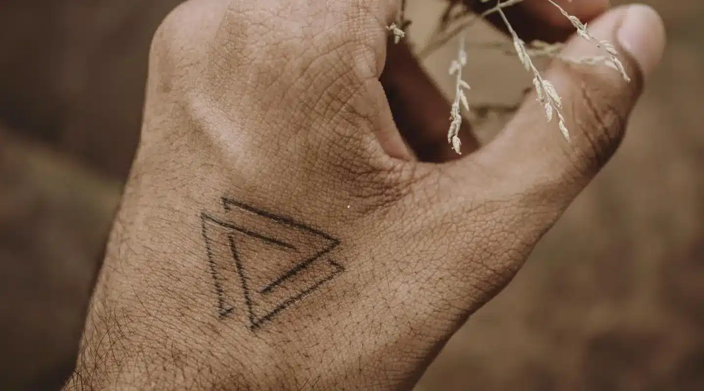 Background of a Triangle Tattoo