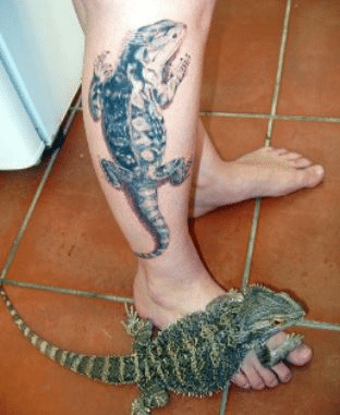 Bearded Dragon Tattoo