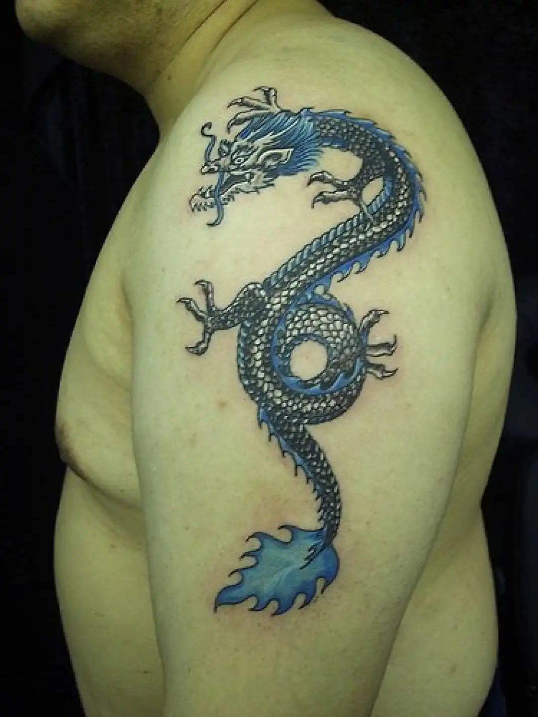 Blue Dragon Tattoo Design