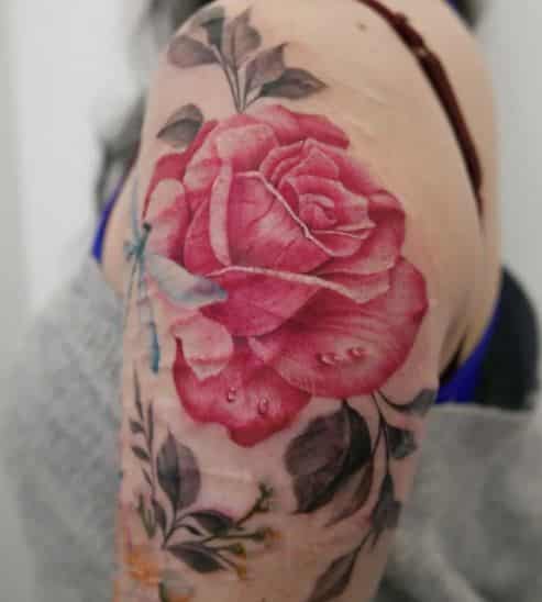 Rose Tattoo-Tattoo Ideas for Women