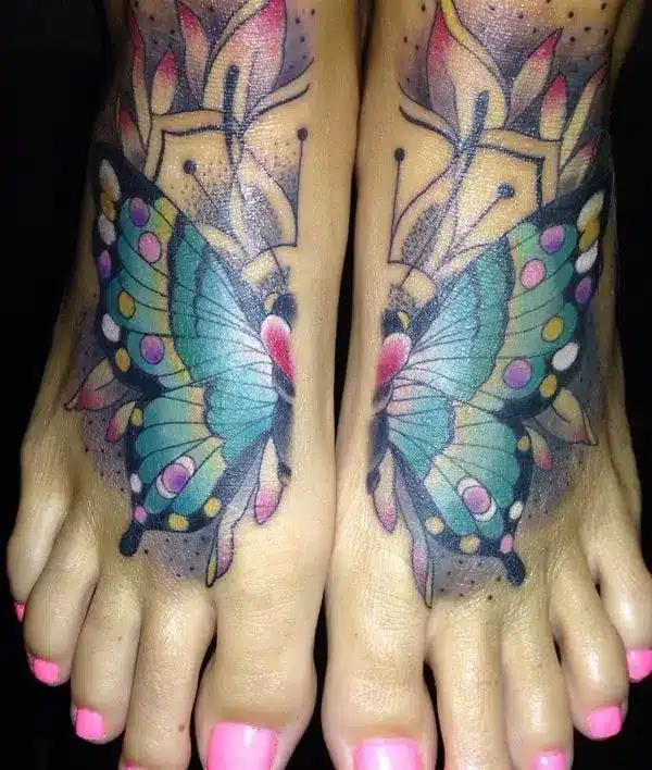 Split Wings butterfly tattoo
