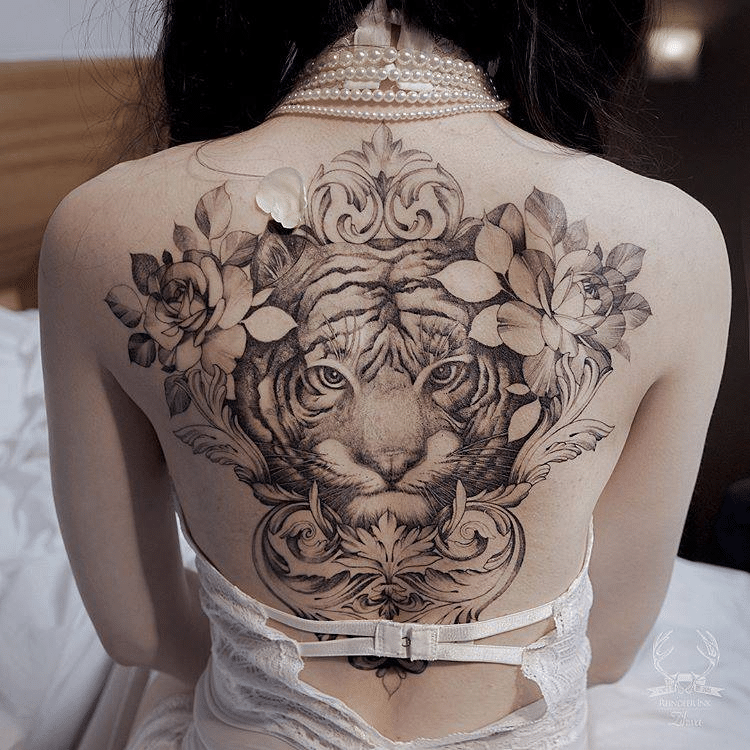 Tiger Tattoo on the Back