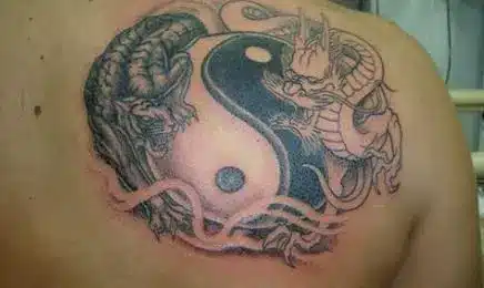 Yin Yang Dragon Tattoos