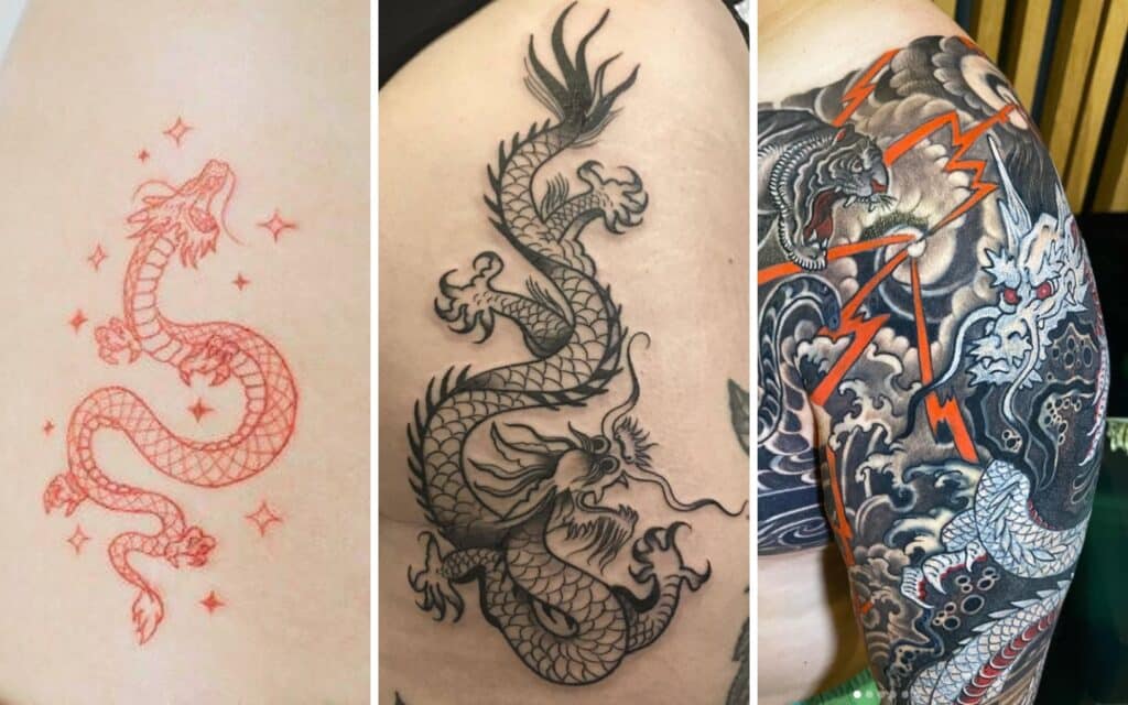 best chinese dragon tattoos featured image