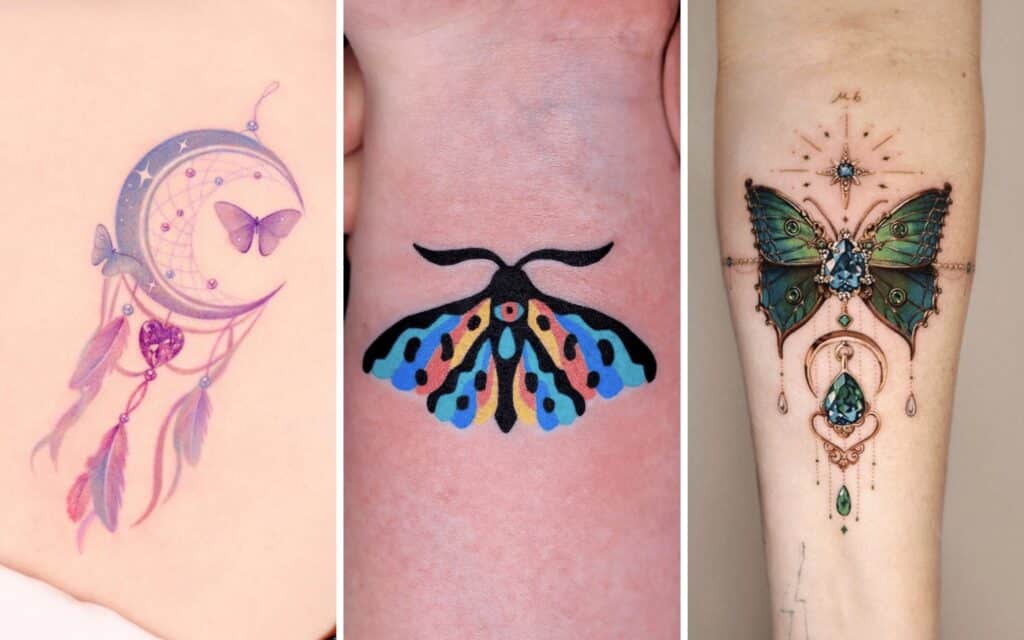 colorful butterfly tattoo designs featured image