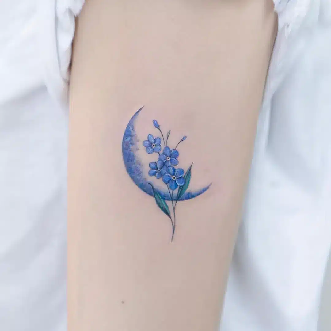 forget me not flower tattoo