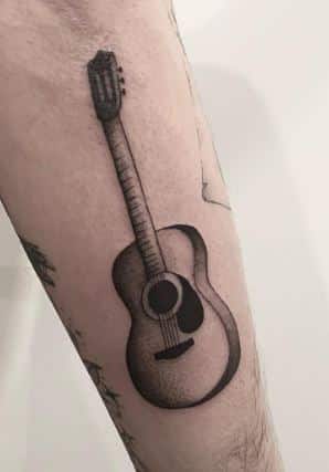 music instrument tattoo ideas