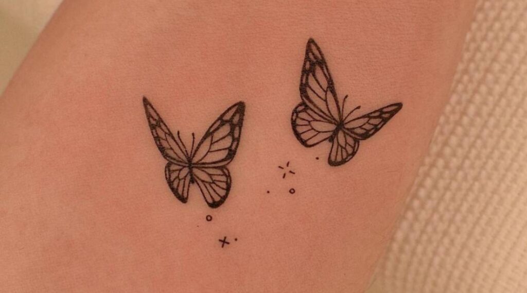 simple butterfly tattoo ideas featured image