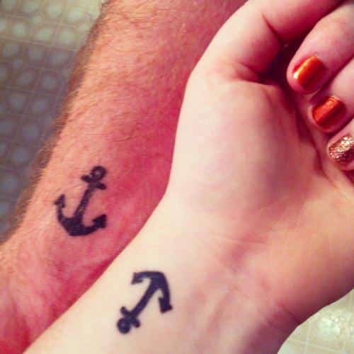 Classic Anchor Anchor Tattoo on Hand