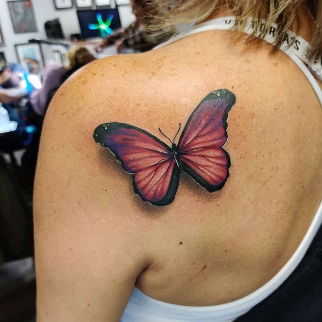 Pink Butterfly Tattoo featured image