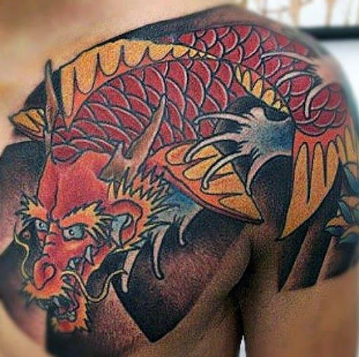 Koi Dragon Tattoo