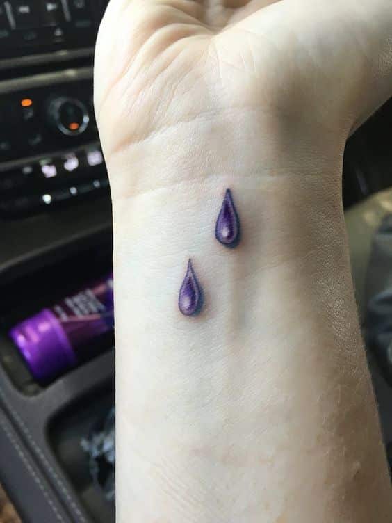 Teardrop Tattoo On The Wrist