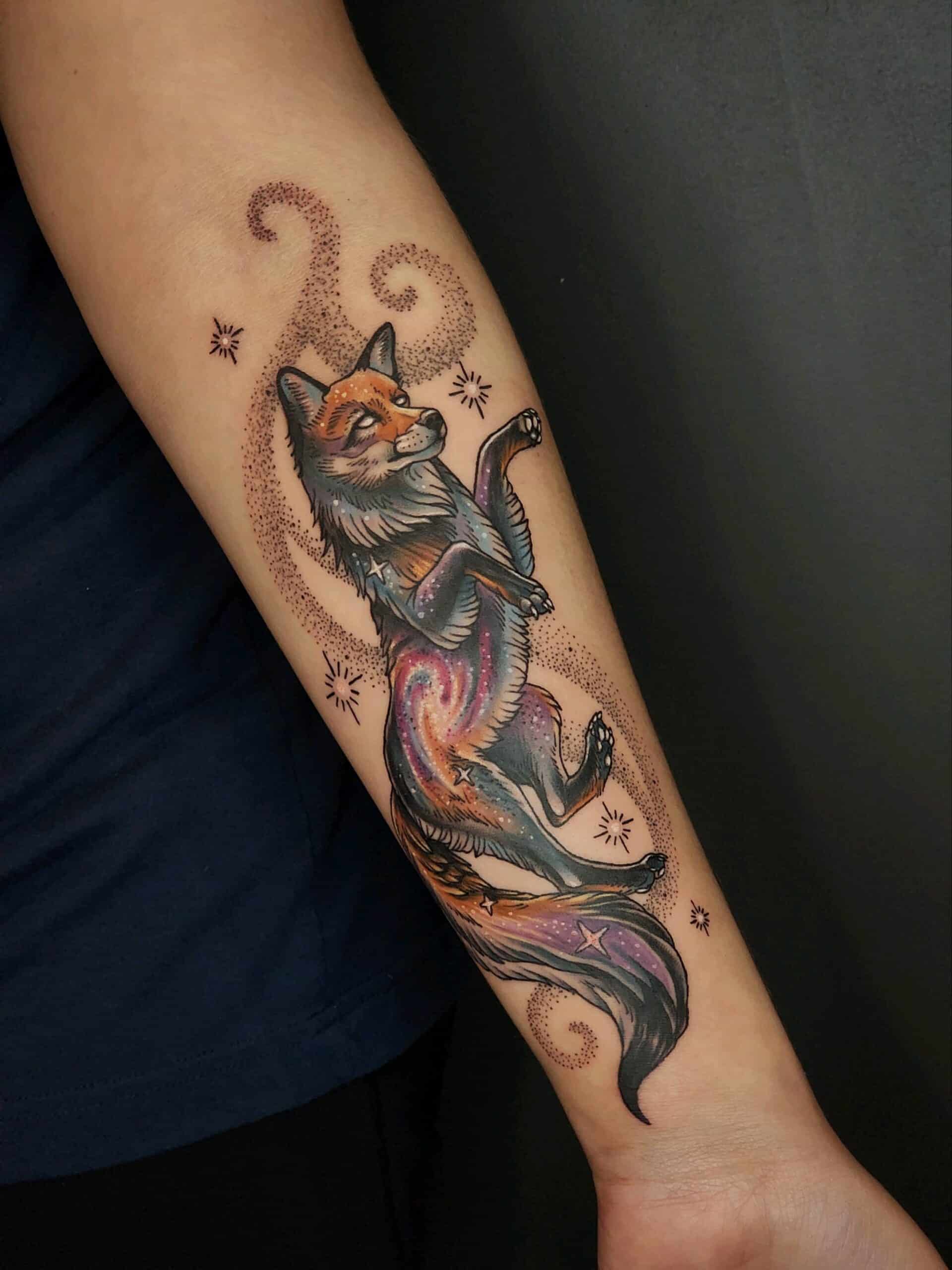 Celestial Kitsune Tattoo