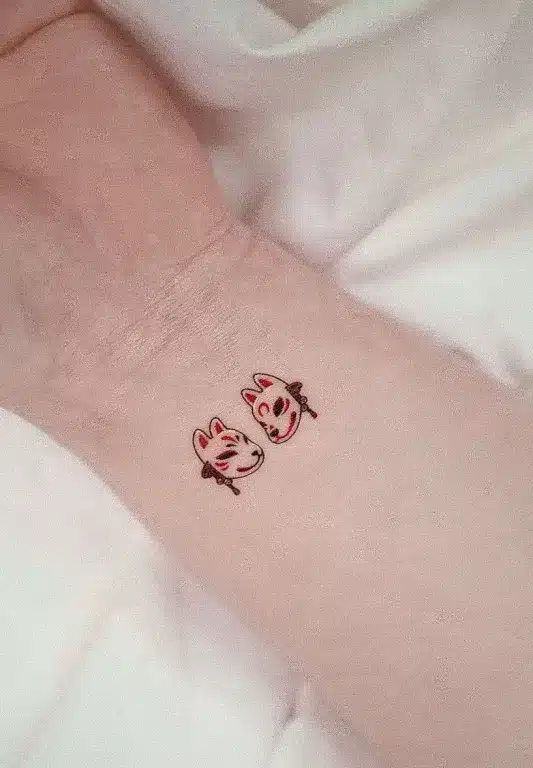 Kitsune Tattoo Designs on Wrist