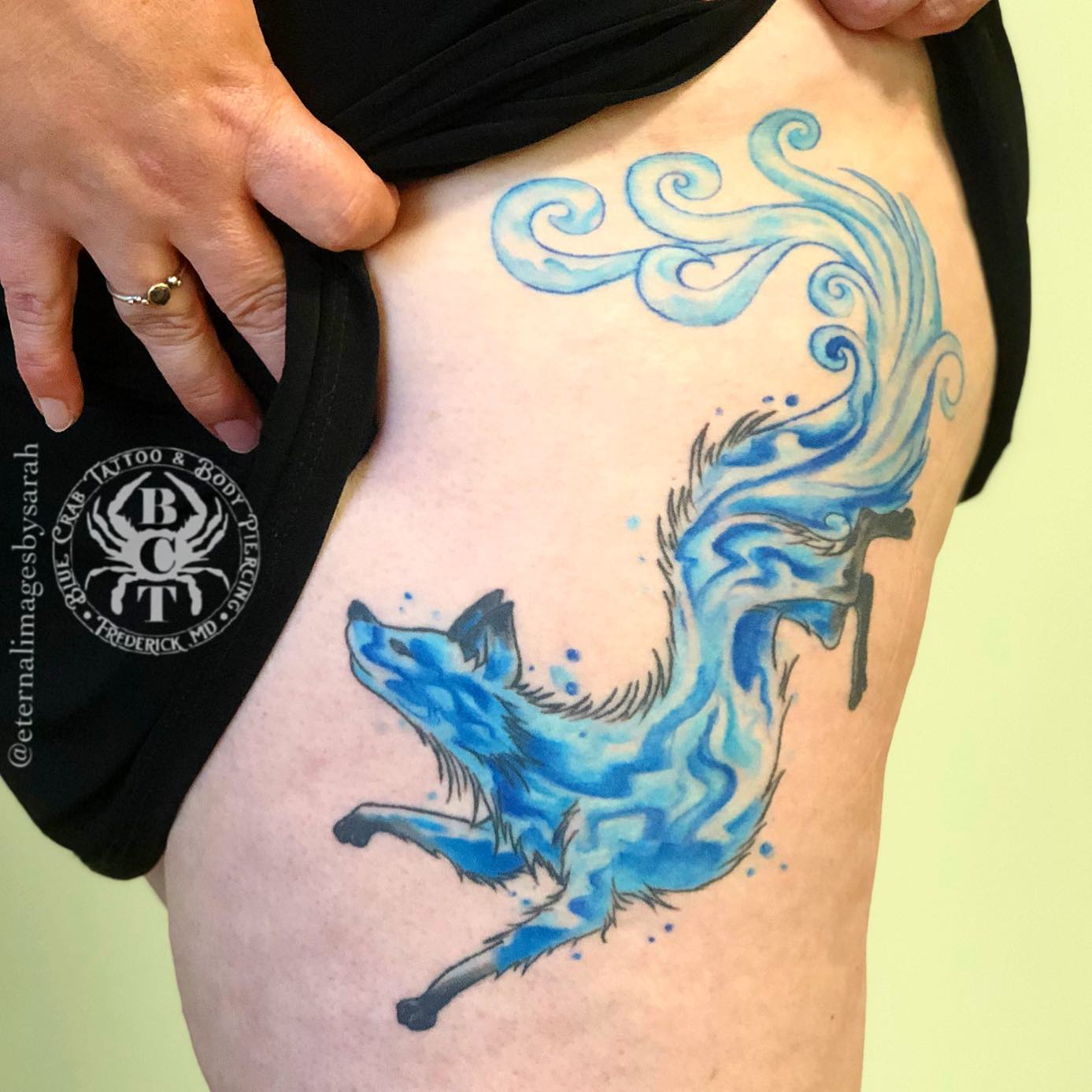 Nature-Inspired Kitsune Tattoo