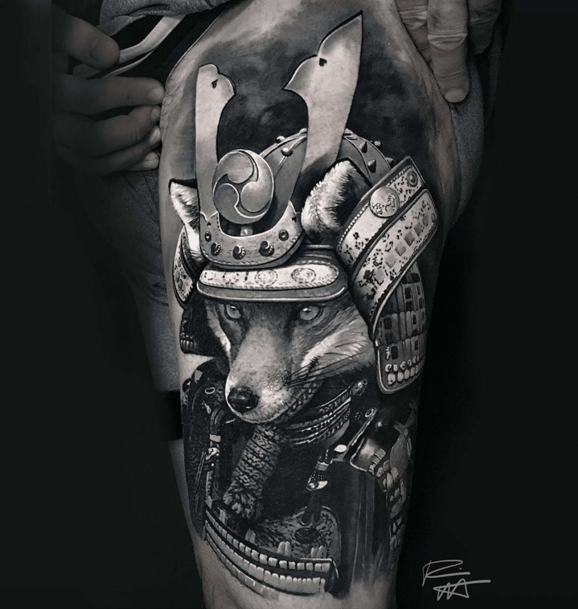 Warrior Kitsune Tattoos