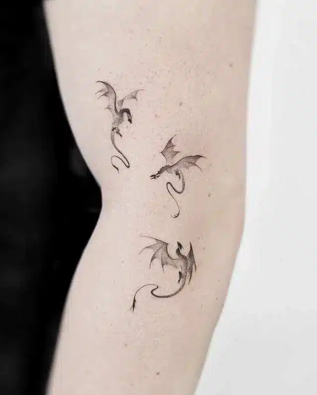 Arm With European Dragon Tattoo