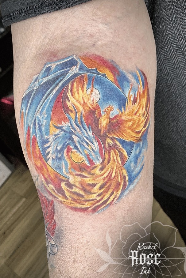 Dragon Phoenix Yin Yang Dragon Tattoo 