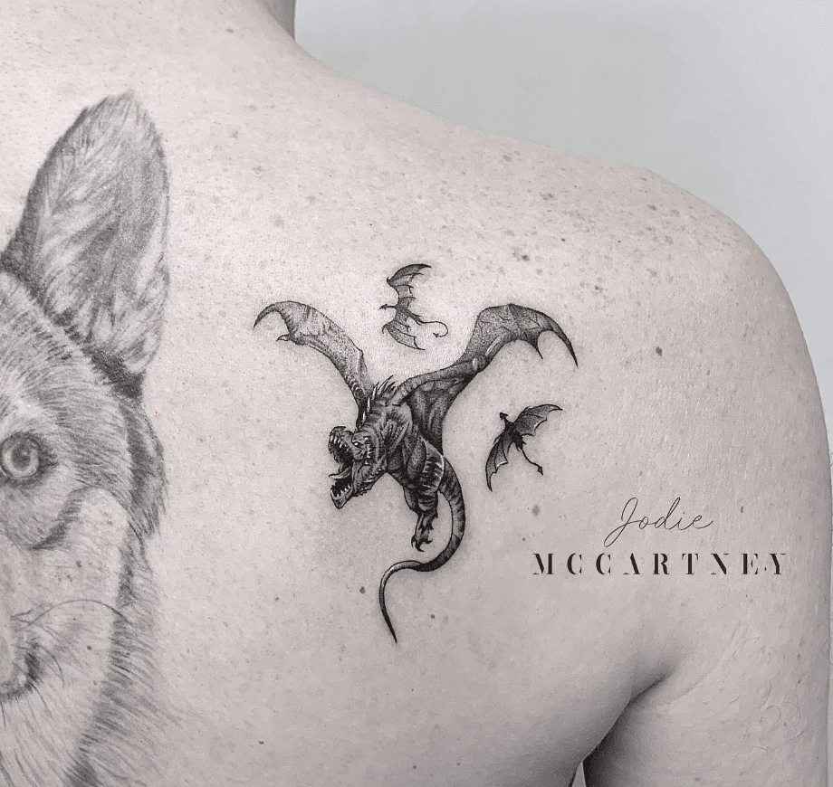 Game Of Thrones Minimalist Dragon Tattoo