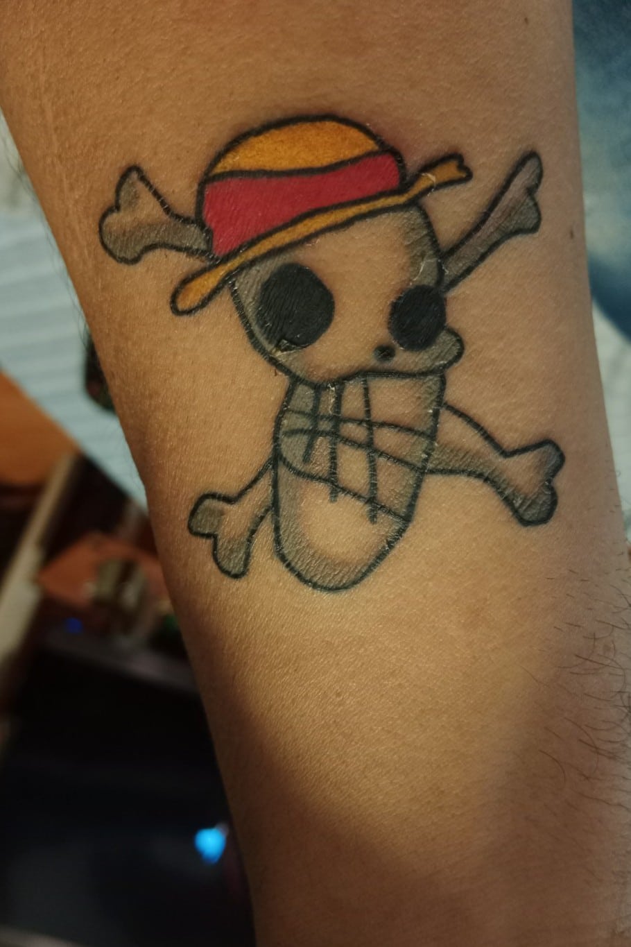Luffy's First Jolly Rodger tattoo idea
