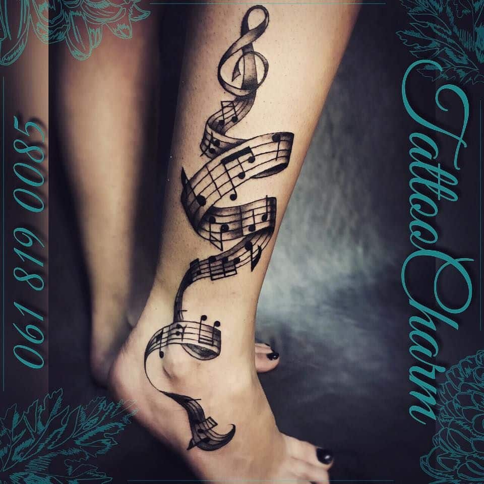 Music note tattoos