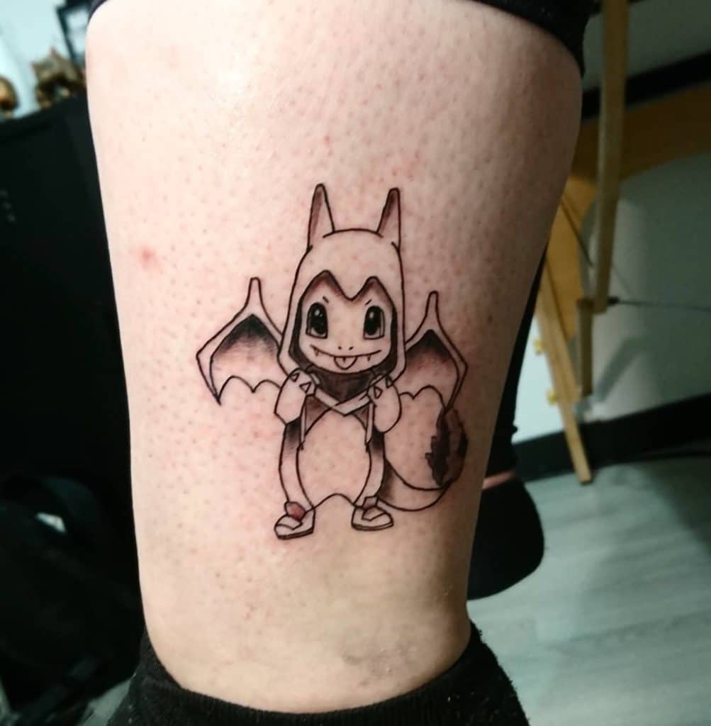Pokemon Minimalist Dragon Tattoo