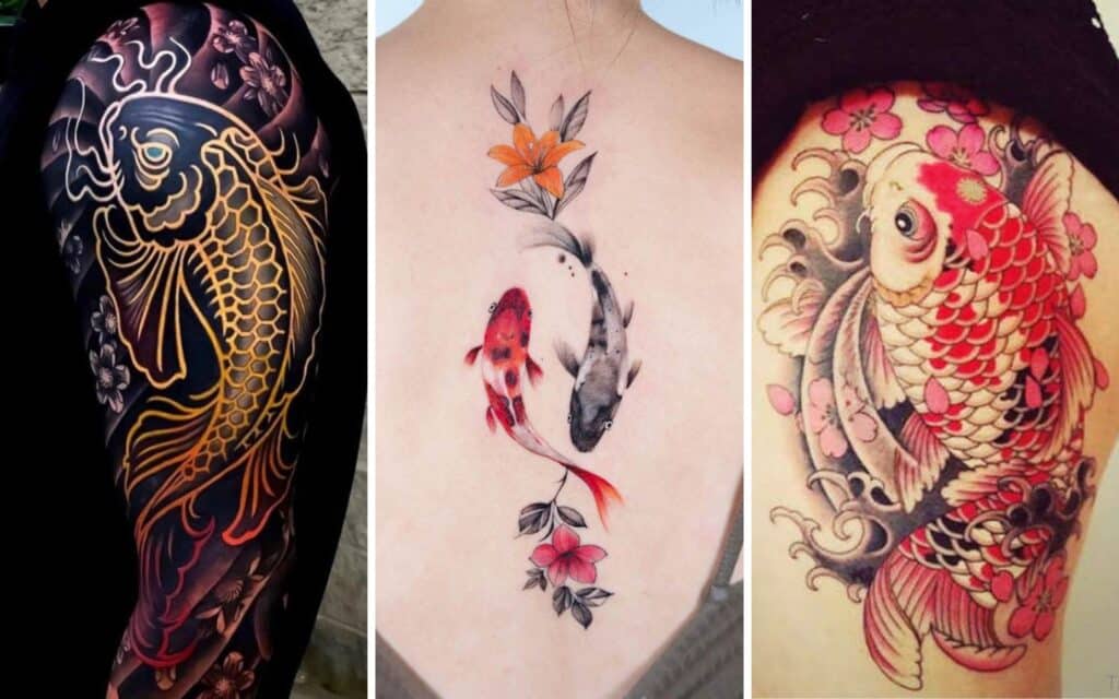 best koi fish tattoo ideas featured image