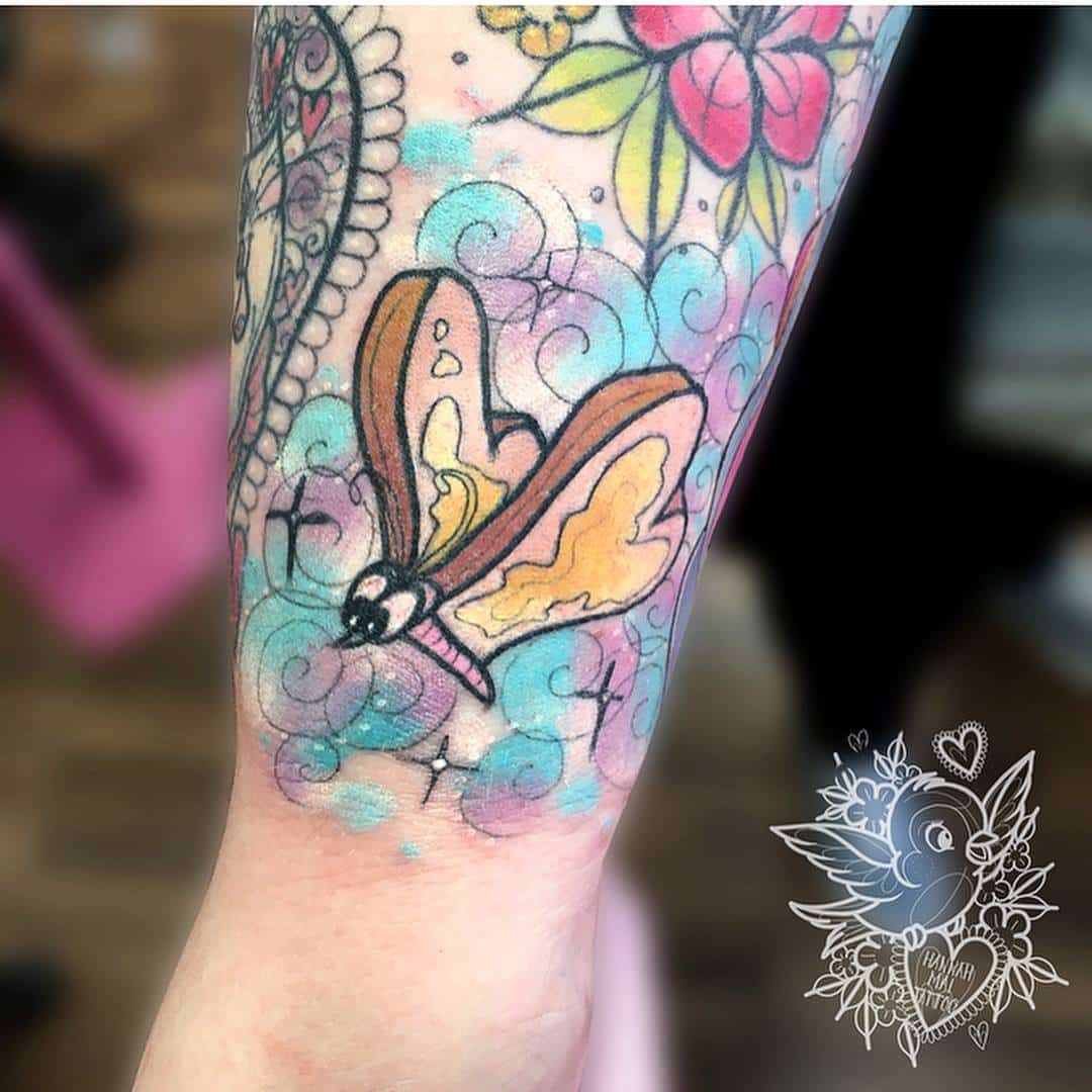 Bread Butterfly Alice In Wonderland Tattoo