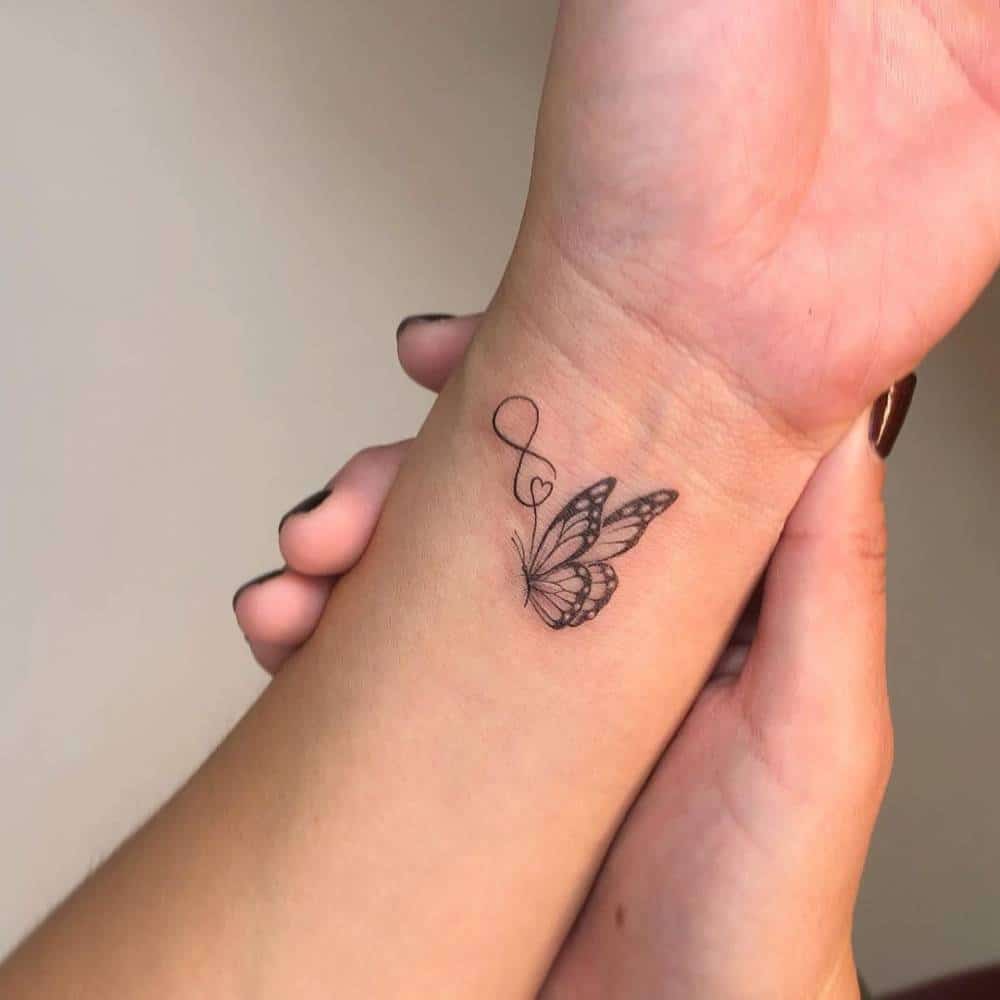 Butterfly Tattoo On The Wrist